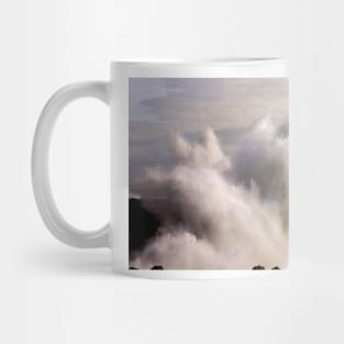 giant breaking wave. cascais Mug